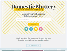 Tablet Screenshot of domesticsluttery.com
